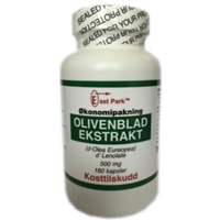 Olivenbladekstrakt 500mg 180 Kapsler