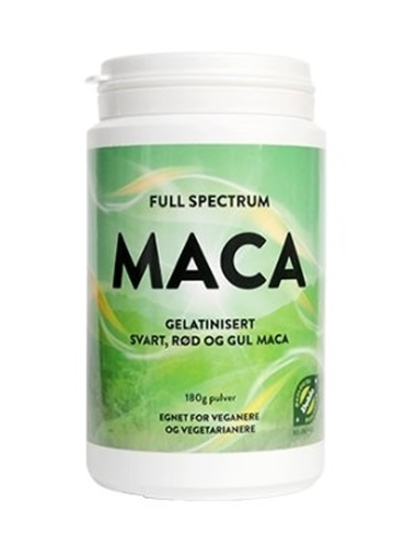 Maca, full spectrum, økologisk 180 g pulver