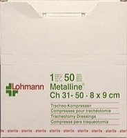 Metalline 8x9cm trach steril 50 stk