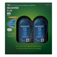 Nicorette sugetabletter 2mg Frukt 8x20