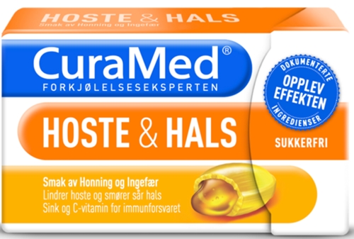 Curamed Hoste & Hals Honning/Ingefær