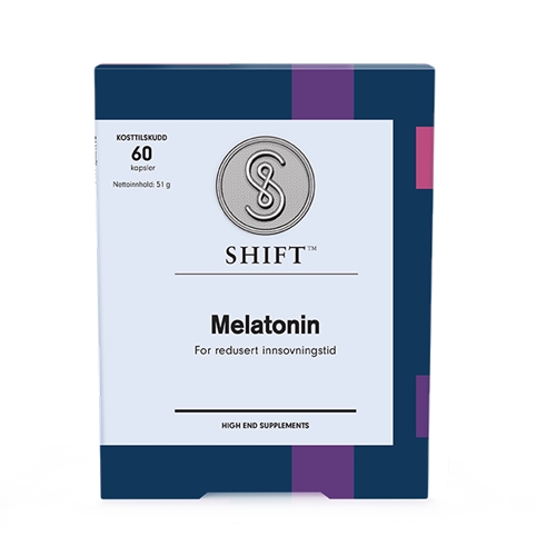 Shift Melatonin 60 kapsler -utsolgt