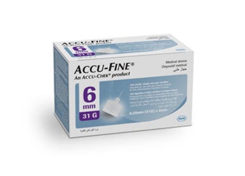 Accu-fine pen needle 31G 6mm