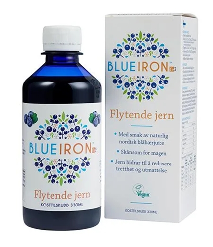 Blueiron vegansk jern 330ml utsolgt