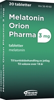 Melatonin orion tabletter 3mg -20stk