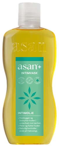 Asan+ intimvaskeolje 220ml utsolgt