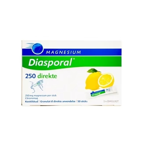 Magnesium Diasporal 250mg 50 stk sticks til drikke