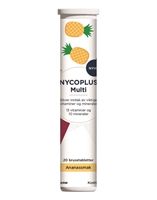 Nycoplus multi brusetabletter ananas 20stk