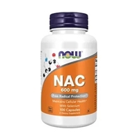 Now NAC Acetyl Cysteine 600 mg 100 kapsler 