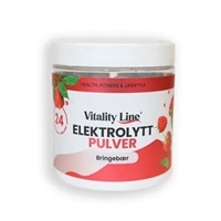 Vitality Line Elektrolyttpulver Bringebær 120g 