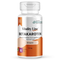 Vitality Line Betakaroten 15mg 60 kapsler 