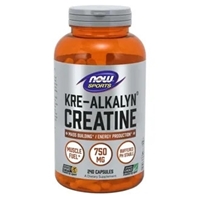 Now Kre-Alkalyn Creatine 750 mg 240 kapsler 