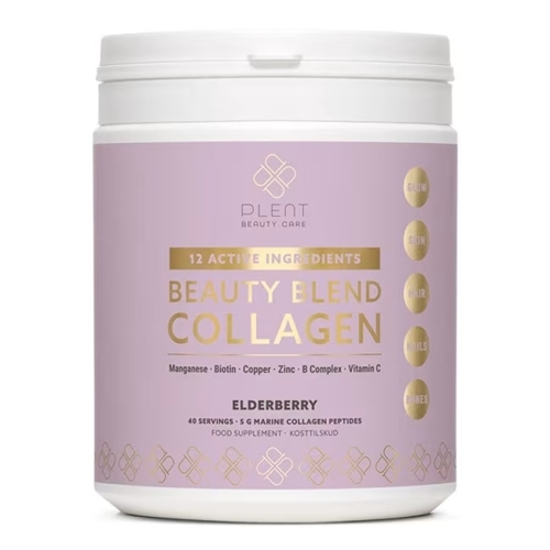 Plent Beauty Collagen Blend - Gold line, Svarthyll, 277g