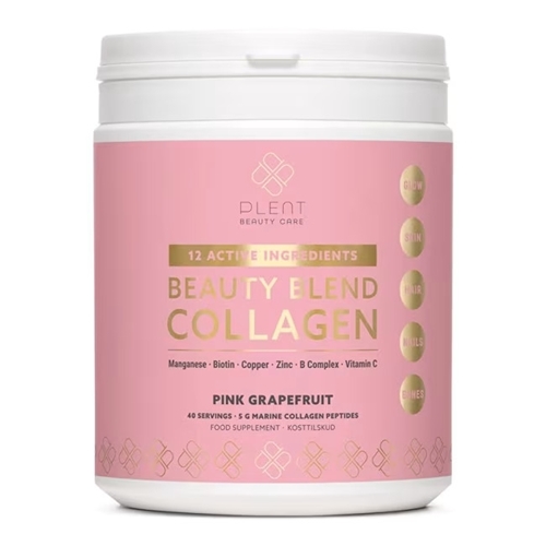 Plent Beauty Collagen Blend - Gold line, Pink Grapefruit, 277g