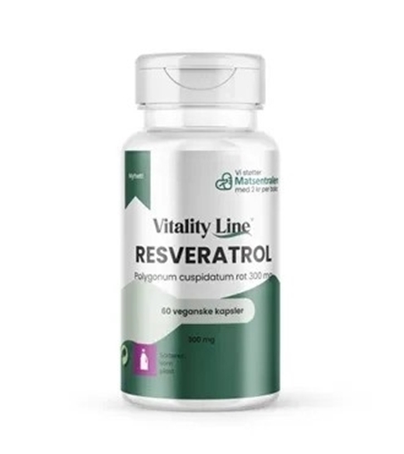 Vitality line resveratrol 60 kapsler