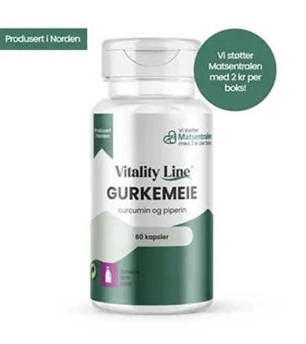 Vitality Line Gurkemeie 600mg 60 kapsler