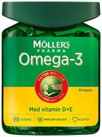 Møllers omega-3 med vitamin D+E 80 kapsler 