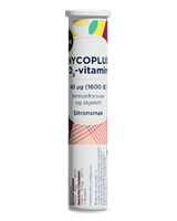 Nycoplus D3-vitamin 40 µg brusetabletter sitronsmak 20 stk 