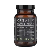 Kiki Health Organic Lions Mane Extract 400mg 60 kapsler 